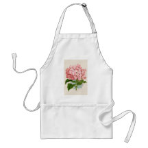 Hortensia rose vintage tabliers