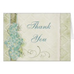 Hortensia vintage d'Aqua de regard, cartes de note
