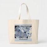 Hortensias bleus - demoiselle d'honneur sac en toile