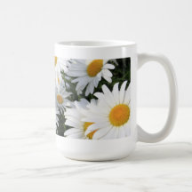 Horticulture de marguerite blanche tasse à café