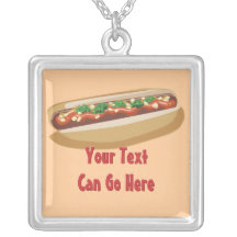 Hot-dog avec tout collier