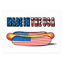 Hot-dog des Etats-Unis Carte Postale