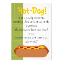 Hot-dog ! Partie Bristol Personnalisé