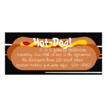 Hot-dog ! Partie Cartons D'invitation