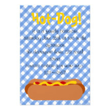 Hot-dog ! Partie Cartons D'invitation