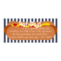 Hot-dog ! Partie Invitation Personnalisable