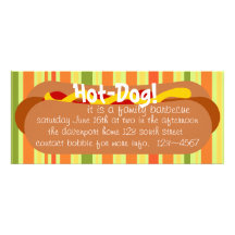 Hot-dog ! Partie Invitations Personnalisées
