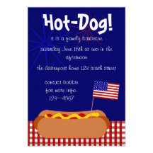 Hot-dog patriotique ! Partie Faire-parts
