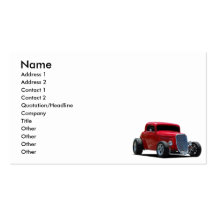Hot rod modèle de carte de visite