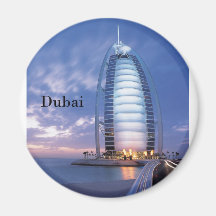 Hôtel arabe d'Al de Dubaï Burj (par St.K) Aimant Pour Réfrigérateur