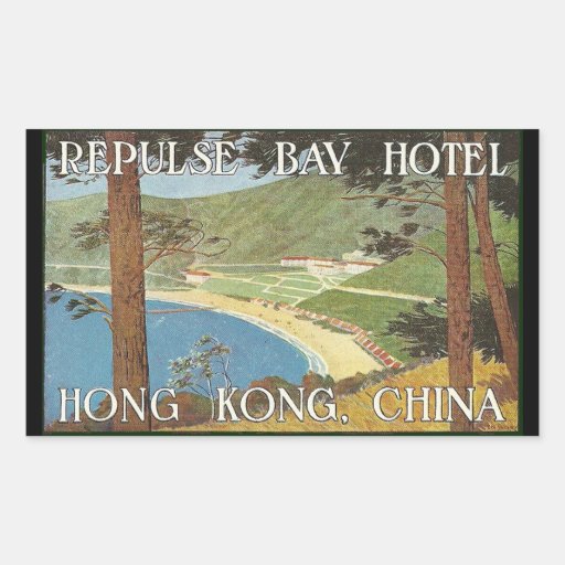 Hôtel art d'étiquette de Hong Kong, Chine Deco de  Autocollant