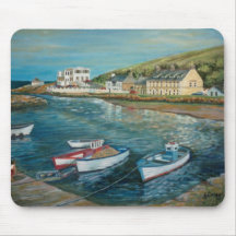 Hôtel de baie, Cushendun, peinture à l'huile d'Ant Tapis De Souris