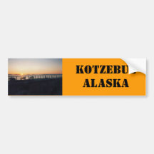 hôtel de coucher du soleil, KOTZEBUEALASKA Adhésifs Pour Voiture