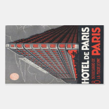 Hotel de Paris (Paris) Stickers En Rectangle