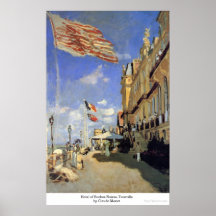 Hôtel de Roches Noires, Trouville par Claude Monet Posters