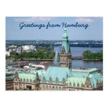 Hôtel de ville de Hambourg Cartes Postales