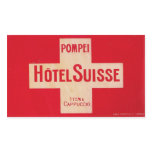 Hôtel Suisse (Pompeï) Autocollants Rectangulaires