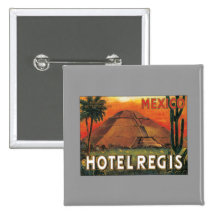 Hôtel vintage du Mexique Badges