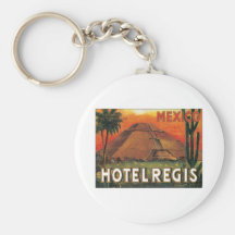 Hôtel vintage du Mexique Porte-clé