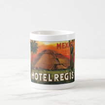 Hôtel vintage du Mexique Tasse À Café