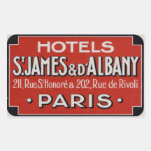 Hôtels St James et d'Albaby (Paris France) Autocollants