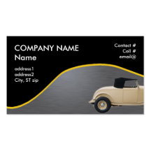 Hotrod convertible bronzage carte de visite