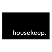 housekeep. carte de visite