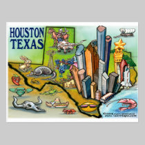 Houston TX cartes postales