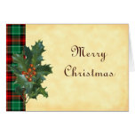 Houx sur les cartes faites sur commande de plaid v