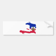HT de carte de drapeau du Haïti Autocollants Pour Voiture