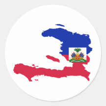 HT de carte de drapeau du Haïti Autocollants
