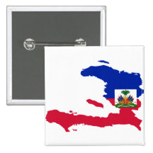 HT de carte de drapeau du Haïti Badges Avec Agrafe