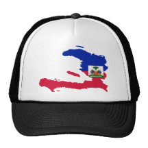 HT de carte de drapeau du Haïti Casquettes