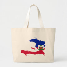 HT de carte de drapeau du Haïti Sacs De Toile