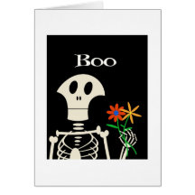 Huez huent le carte pour notes de garçon de crâne