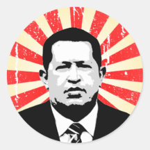 Hugo Chavez Adhésif Rond