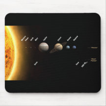 Huit planètes et nouveau système solaire tapis de souris