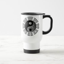 Huit Trigrams Yin Yang Graver en refief-Comme le d Tasse À Café