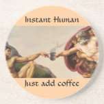 Humain instantané dessous de verre