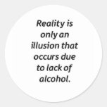 humour d'alcool adhésif rond