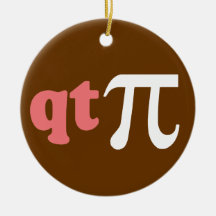 Humour de maths - pièce en t mignonne pi décoration pour sapin de noël