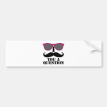 Humour de moustache avec les lunettes de soleil ro adhésif pour voiture