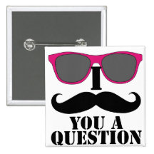 Humour de moustache avec les lunettes de soleil ro badge