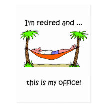 Humour drôle de retraite carte postale