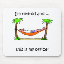 Humour drôle de retraite tapis de souris
