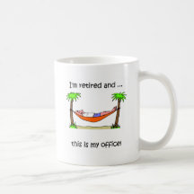 Humour drôle de retraite tasse à café