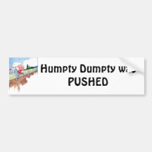 Humpty Dumpty A ÉTÉ POUSSÉ Adhésif Pour Voiture