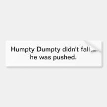 Humpty Dumpty n'est pas tombé - adhésif pour pare- Autocollants Pour Voiture