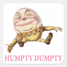 Humpty Dumpty Sat On a Wall Stickers