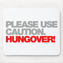 HUNGOVER faites attention svp - bière potable bue Tapis De Souris